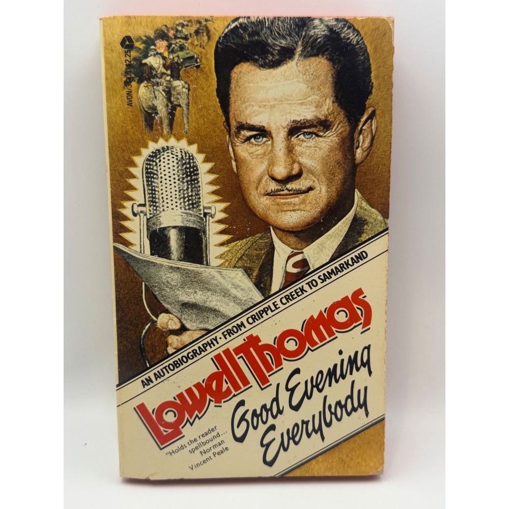 Lowell Thomas Good Evening Everybody Autobiography Paperback Avon 38059 1978